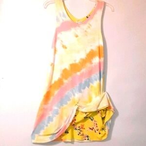 Reversible Dress Cotton Soft Tie Dye Splash NORDSTROM Size XS